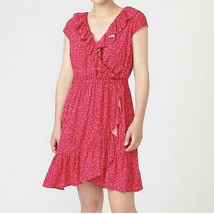 Jcrew V-neck Ruffle Dress